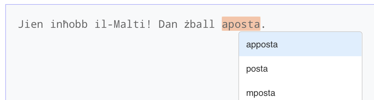 Online spell-checker